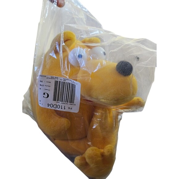 Vintage Ratbert Plush Dilbert Comic Rat Yellow 9" with Bendable Tail NWT In Bag - Picture 1 of 6